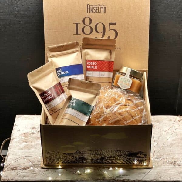 box con bustine di tè